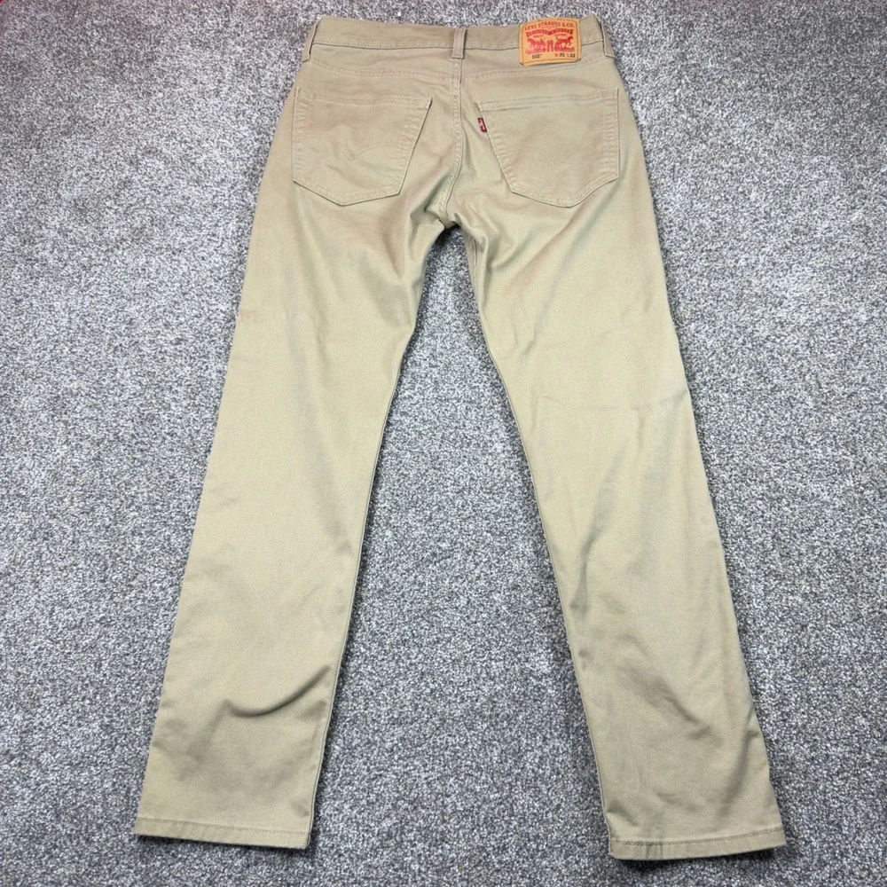 Levis 502 Taper Fit All Seasons Tech Khaki‎ Tan Pants Mens 31x32 29507-0639